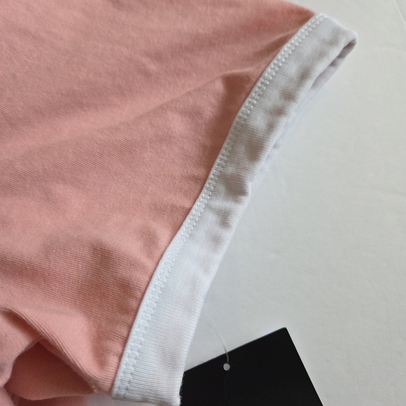 Forever 21 Men’s Pink T‑Shirt with White Trim - Picture 6 of 8